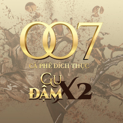 Cafe Hòa Tan 007 3in1 Gu đậm X2 10 Gói – 180gr