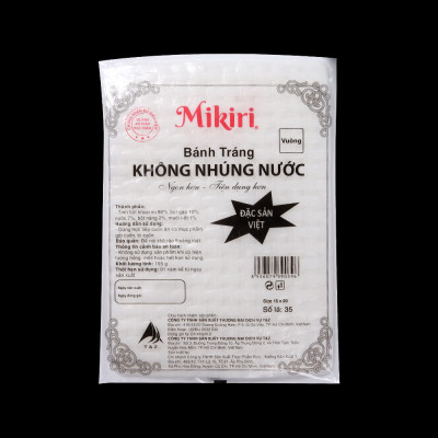 Bánh tráng không nhúng nước 35 lá Mikiri x 105gr Combo lựa chọn