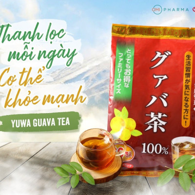 Trà Lá Ổi Yuwa 100% Lá Ổi Guava Tea Thanh Nhiệt Giảm Cân, Ổn Định Huyết Áp, Tăng Sức Đề Kháng