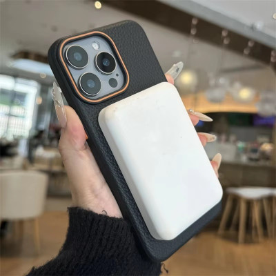 Ốp lưng da từ tính chống sốc cho iPhone 16 Pro Max / 15 Pro Max hiệu Likgus Beaty magnetic N52 - Da PU, Viền TPU, Bảo Vệ 360°, mỏng nhẹ - Hàng nhập khẩu