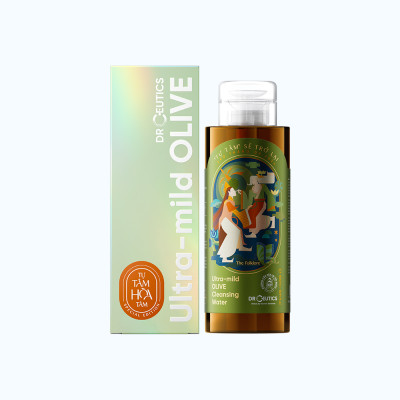 DrCeutics Nước Tẩy Trang Làm Sạch Da Và Làm Dịu Da Ultra-mild OLIVE Cleansing Water 500ml/Chai