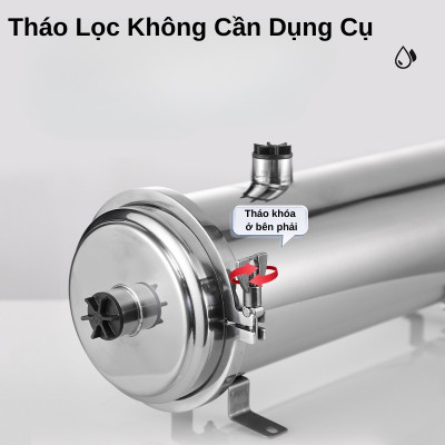 Máy lọc nước UF Lõi Lọc PVDF, lọc nước đầu nguồn, lọc nước sinh hoạt, nước máy, công suất 4000L/giờ, hàng nhập khẩu