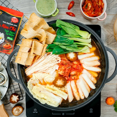 Nước dùng Lẩu Kim Chi Barona 180g tươi ngon chuẩn vị không cần nêm nếm
