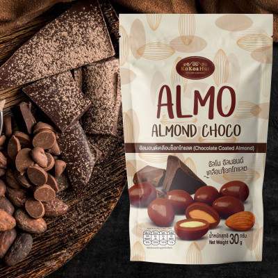 [Lốc 6 Gói] Sô Cô La Hạnh Nhân ALMO – Giòn Rụm, Thơm Ngon [Hàng Thái Lan]
