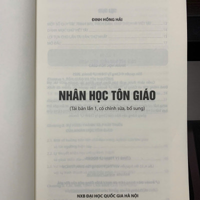 Nhân Học Tôn Giáo ( Tái bản, chỉnh sửa và bổ sung) - Đinh Hồng Hải