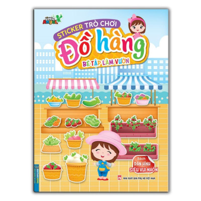Sách - Sticker Trò Chơi Đồ Hàng - Bé Đi Thủy Cung + Bé Tập Làm Vườn - Combo 2 Cuốn - Minh Thắng
