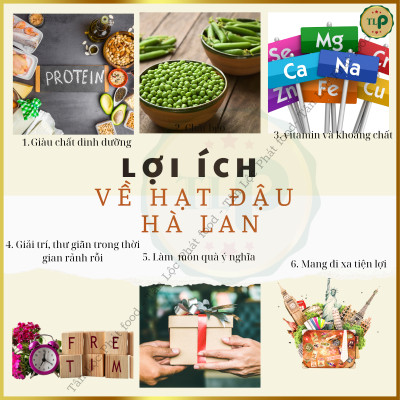 1KG ĐẬU HÀ LAN MUỐI CHẤT LƯỢNG - 2 HŨ NHỰA 500G