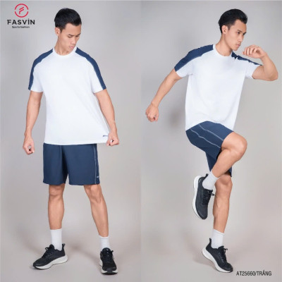 Bộ Quần ÁoThể Thao Nam FASVIN AT25660.HN Chất Coolmax Hàng Nhà Máy Chất Liệu tốt Phom Dáng Đẹp