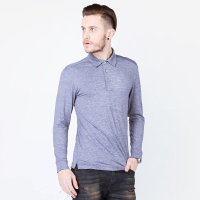 Áo phông nam dài tay màu xanh navy ALIGRO ALGAPD001