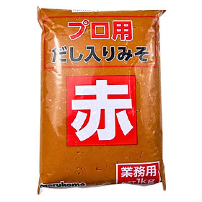 Đậu Tương Lên Men Aka Miso (Marukome) Có Dashi 1KG