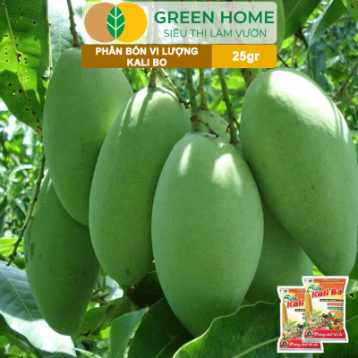 Phân Bón Kali Bo Greenhome, Gói 25g, Kích Thích Ra Hoa, Giảm Rụng Trại Non, Nuôi Quả To, Chắc Ruột, Tăng Độ Ngọt