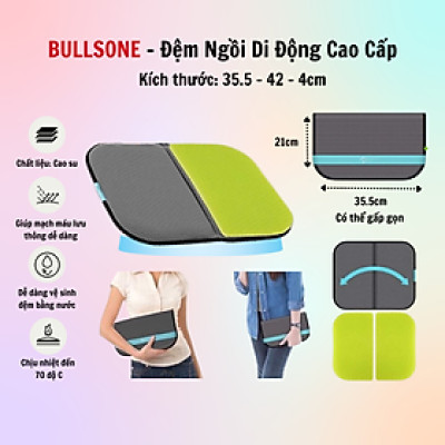 Đệm ngồi di động cao cấp Bullsone - Hàng chính hãng