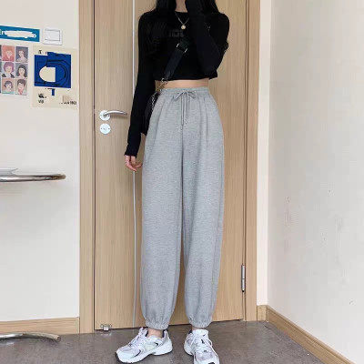 Quần nữ,quần nỉ nữ ống bó chun 2 màu xinh xắn QN03