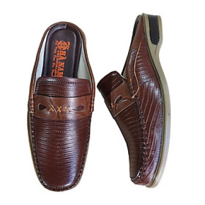 Dép Bít Mũi Nam Da Bò Thật TiTi ĐÔ Cao Cấp GSB20162