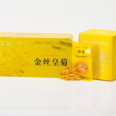 Hoa Cúc Sấy Khô Jing Si Huang Ju Hộp Thiết/ 20 bông