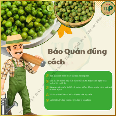 1KG ĐẬU HÀ LAN MUỐI CHẤT LƯỢNG - 2 HŨ NHỰA 500G