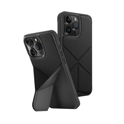 Ốp UNIQ Hybrid Magclick Charging Transforma Dành Cho iPhone 15 Pro/15 Pro Max Có Chân Đế Hàng Chính Hãng