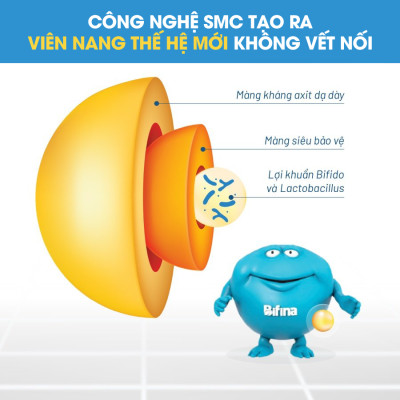 Men vi sinh BIFINA NHẬT BẢN - Bỗ sung lợi khuẩn hỗ trợ tăng đề kháng, tiêu hoá khoẻ -  Loại EX hộp 30 gói