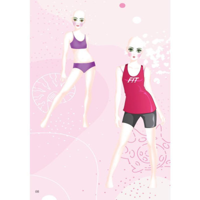 Sách - Bóc Dán Hình Sticker Trong Suốt & Tô Màu Búp Bê - Nhà Thiết Kế Thời Trang - Sành Điệu - Việt Thư