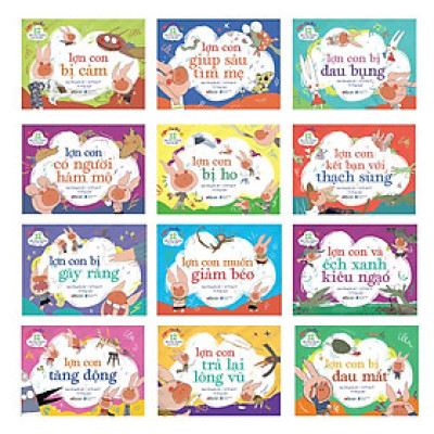 Combo Trọn Bộ Lợn Con Vui Vẻ: 12 Bài Học Vỡ Lòng Cho Bé Yêu