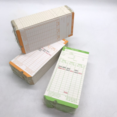 2 Xấp thẻ giấy để chấm công ( dùng cho các dòng Máy chấm công thẻ giấy) - Hàng nhập khẩu