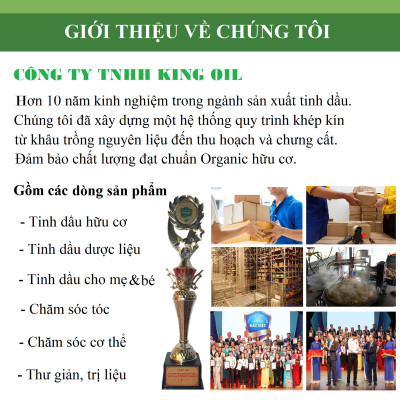 Tinh dầu gỗ Thông đen nguyên chất tự nhiên, xông phòng, khử mùi, thơm phòng, đuổi muỗi - KingOil