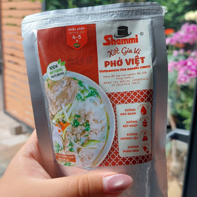 Xốt gia vị phở Việt Shammi gói 200g, xốt phở bò, phở gà hoàn chỉnh không hương liệu(Đạt chuẩn US/UK)