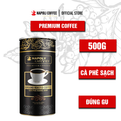 TRÀ XANH PREMIUM TEA Napoli Coffee Cao Cấp Cầu Đất Đà Lạt Giúp Định thần, Đậm vị, Hậu Ngọt Thơm Lâu - Lon 100g