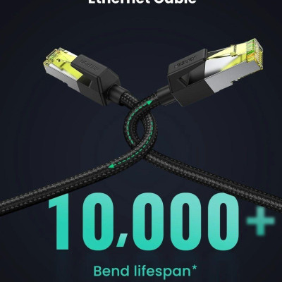 Ugreen UG80422NW150TK 1.5M CAT7 OD5.5mm cáp mạng chống nhiễu truyền dữ liệu giữa các máy tính - HÀNG CHÍNH HÃNG