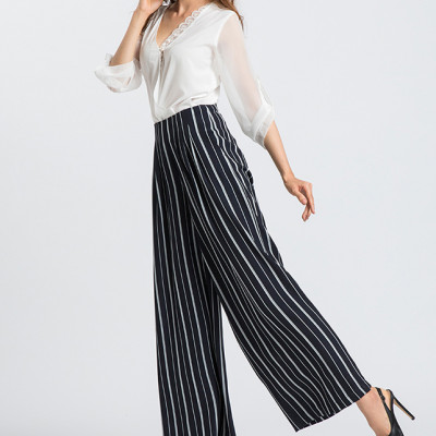 Quần Ống Rộng Palazzo Hity PAN030 (Xanh Thủy Thủ Sailor)