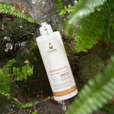 Nước tẩy bồn cầu và nhà vệ sinh hữu cơ Fuwa3e 500ml tinh chất khuynh diệp diệt khuẩn, không chất độc hại, tẩy rửa cực mạnh, đánh bay cặn bẩn, hương thơm dài lâu