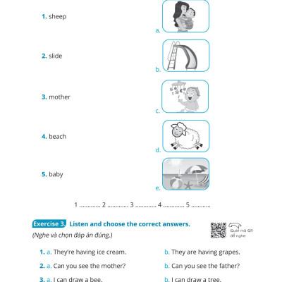 Đề Ôn Tập Từ Vựng Và Cấu Trúc Tiếng Anh Lớp 2