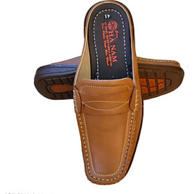 Dép Bít Mũi Nam Da Bò Thật HÀ NAM Cao Cấp GSB2032