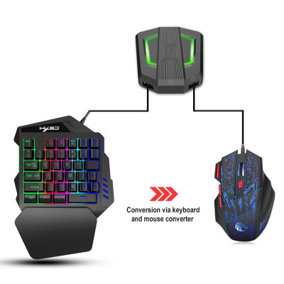 Chuột chơi game có dây HXSJ H300 V100 35 phím một tay P6 