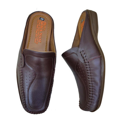 Dép Bít Mũi Nam Da Bò Thật TiTi ĐÔ Cao Cấp GSB20151